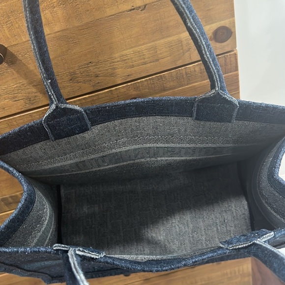 Dior Medium Denim Book Tote NWOT - Picture 8 of 10